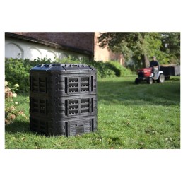 Plastikinis sodo komposteris 600 l, juodas
