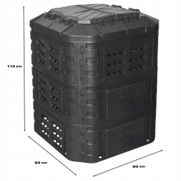 Modulinis komposteris 860 l, juodas