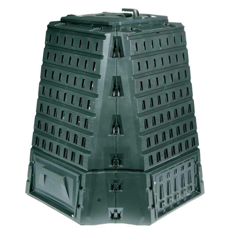 Biokomposteris 900 l, miško žalias