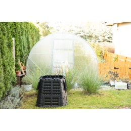 Plastikinis sodo komposteris, juodas, 480 l