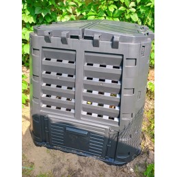 Plastikinis sodo komposteris, juodas, 480 l