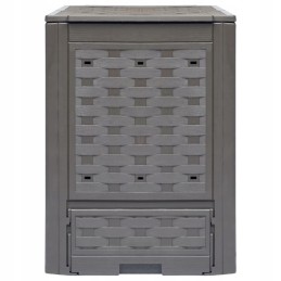 Sodo komposteriai, 3vnt rudi, 60x60x83cm, 900 l