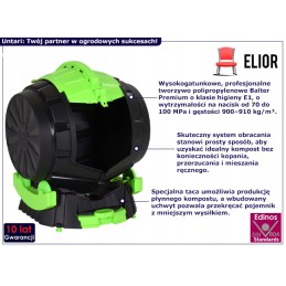 Jei norite, kad jūsų vieta Žemėje būtų ir ekologiška, ir stilinga, Elior komposteris Untari 7x yra puikus pasirinkimas. yra itin