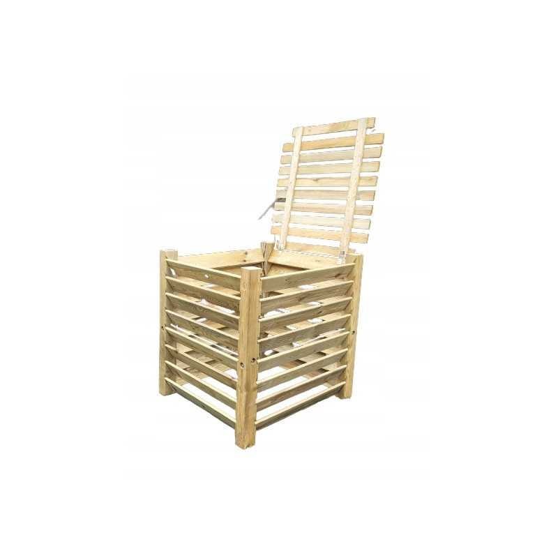 Komposteris su dangteliu 1700 litrų