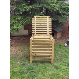 Komposteris su dangteliu 1700 litrų