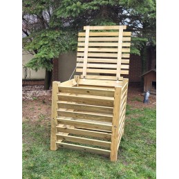 Komposteris su dangteliu 1700 litrų