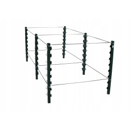 Komposteris, metalinis ir medinis karkasas, 2 5 m3