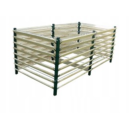 Komposteris, metalinis ir medinis karkasas, 2 5 m3