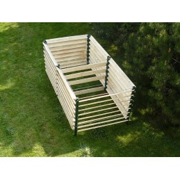 Komposteris, metalinis ir medinis karkasas, 2 5 m3