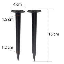 Inkariniai kaiščiai agrotekstilės apvadui 15 cm/60 vnt.