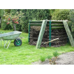 Metalinis ir medinis komposteris 1 3 m3, tik rėmas