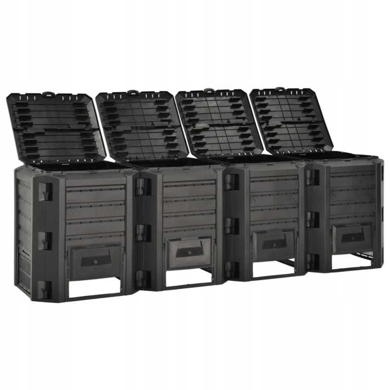 Sodo komposteris juodas 1600 l