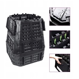 Didelis sodo komposteris, 1000l, nauji variantai