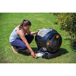 Hozelock 100l rotacinės kameros komposteris 2in1