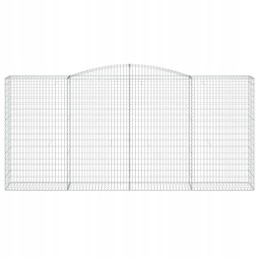Vidaxl Arched Gabion Basket 400x50x180 200 cm Galvanized Iron