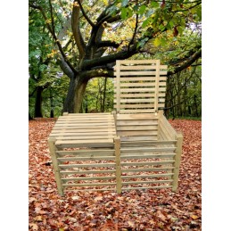 Medinis komposteris - vienetinis - 200x100x105 su 2 dangteliais