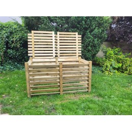 Medinis komposteris - vienetinis - 200x100x105 su 2 dangteliais