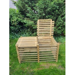 Medinis komposteris - vienetinis - 200x100x105 su 2 dangteliais