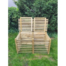 Medinis komposteris - vienetinis - 200x100x105 su 2 dangteliais