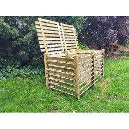 Medinis komposteris - vienetinis - 200x100x105 su 2 dangteliais