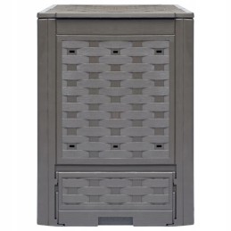 komposto dėžės 2 vnt 60x60x83 cm 600 l rotango