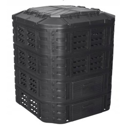 Plastikinis sodo komposteris 1120 l, juodas