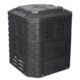 Plastikinis sodo komposteris 860 l, juodas