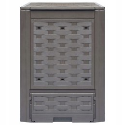 komposto dėžės 2 vnt 60x60x83 cm 600 l rotango