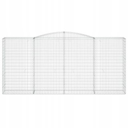Arched gabion basket 400x50x180/200 cm, galvanized iron