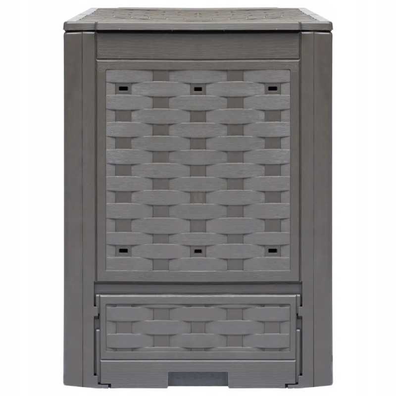 komposto dėžės 2 vnt 60x60x83 cm 600 l rotango