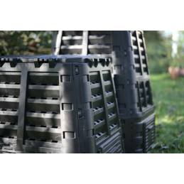 Plastikinis sodo komposteris, juodas, 1000 l