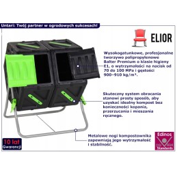 Jei norite, kad jūsų vieta Žemėje būtų ir ekologiška, ir stilinga, Elior komposteris Untari 4x yra puikus pasirinkimas. yra itin