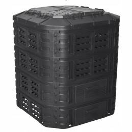 Plastikinis sodo komposteris 1120 l, juodas