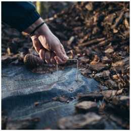 U formos cinkuoto metalo kaištis, plotis 7cm / aukštis 15cm