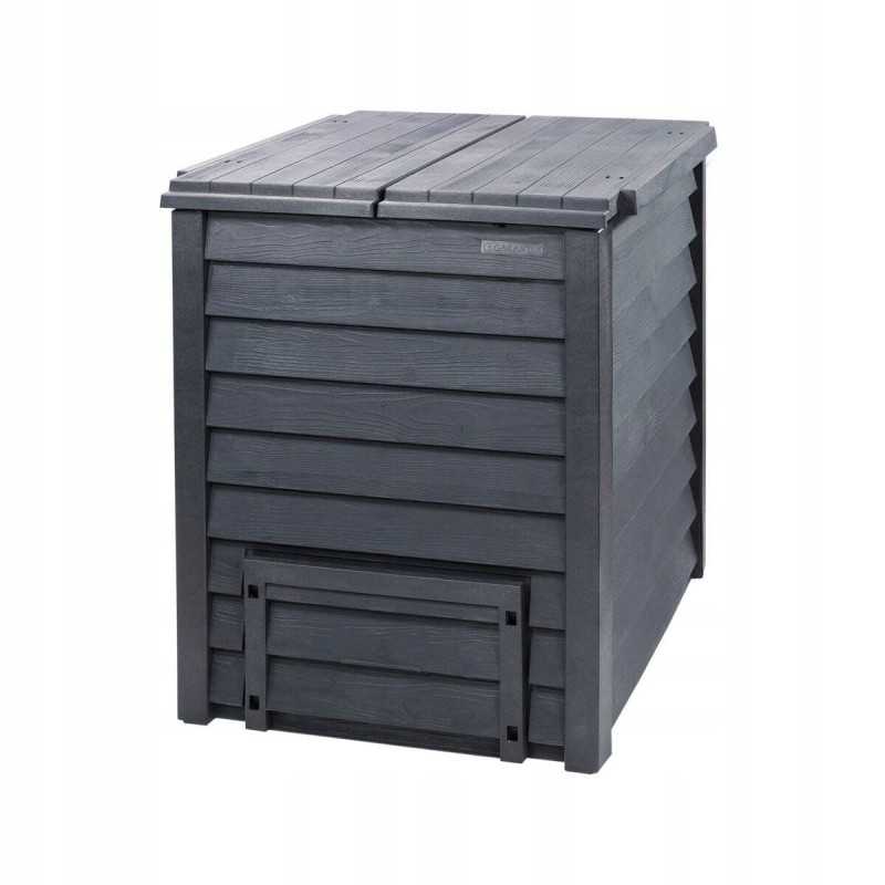 600l termo-medienos komposteris, ruda garantija