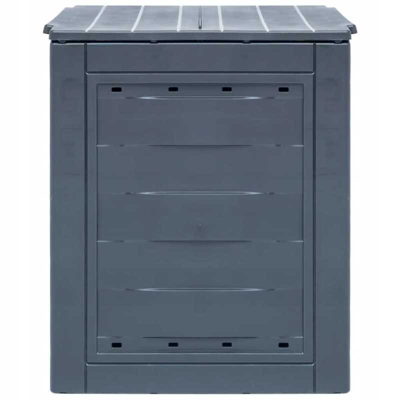 Vidaxl sodo komposteriai 2 vnt pilki 60x60x73 cm 520 l