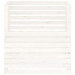 Komposteris, baltas, 100x100x102 cm, pušies masyvo