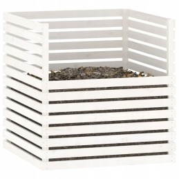 Baltas komposteris 100x100x102 cm medžio masyvo