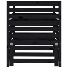 Juodas komposteris 82 5x82 5x99 5 cm medžio masyvo