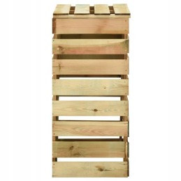 Komposteriai iš lentjuosčių, 2 vnt, 80x50x100cm, impregnuota lumarko pušis