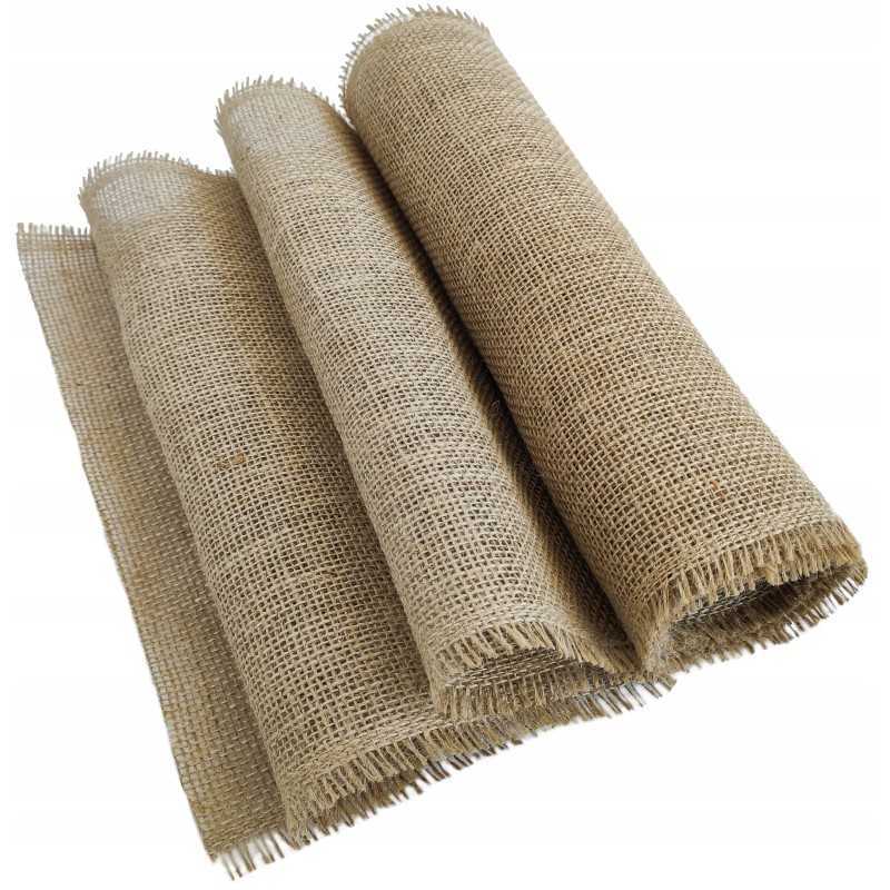 Džiuto stalas - džiuto audinys, stalo takelis, 25 cm pločio.