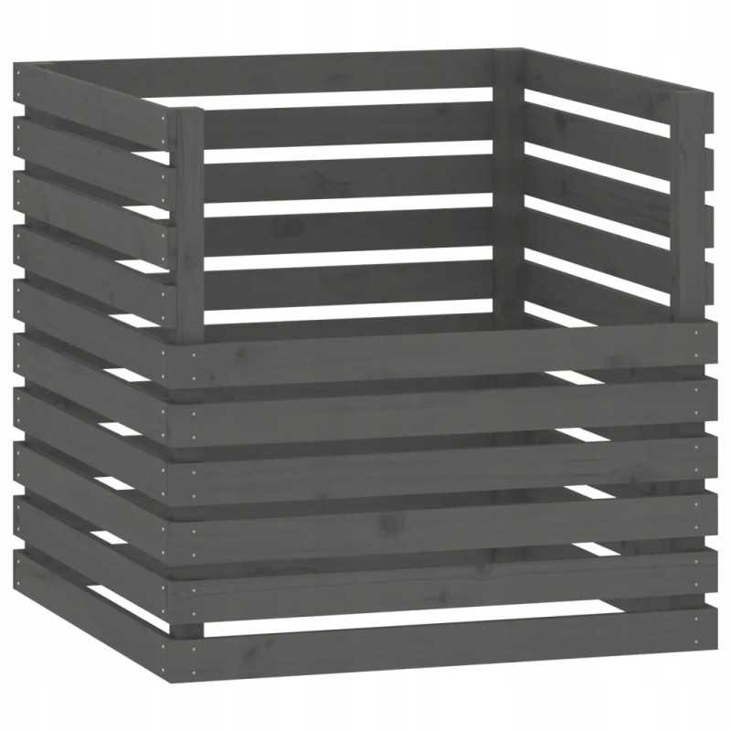 Pilkas komposteris 80x80x78 cm, pušies masyvo