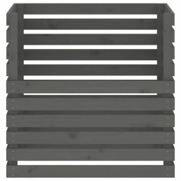 Pilkas komposteris 80x80x78 cm, pušies masyvo