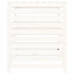 Baltas komposteris 82 5x82 5x99 5 cm medžio masyvo