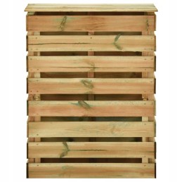 Komposteriai iš lentjuosčių, 4 vnt., 80x50x100cm, impregnuota pušis