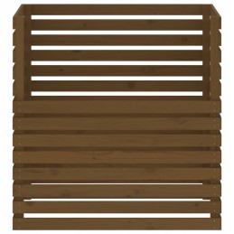 Medaus rudos spalvos komposteris 100x100x102cm pušies mediena