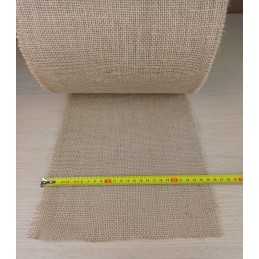 Džiuto audinys, plotis 25 cm per metrą