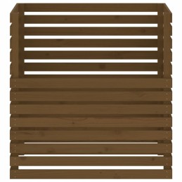 Komposteris, medaus rudas, 100x100x102 cm, pušies masyvo