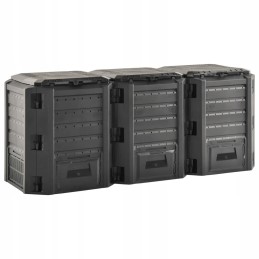 Sodo komposteris juodas 1200 l Lumarko