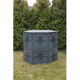 Termokomposteris 1400l eco 100, ištisus metus, atsparus šalčiui, uždaras, žalias
